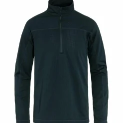 Fjällräven Abisko Lite Fleece Half Zip shirt heren dark navy