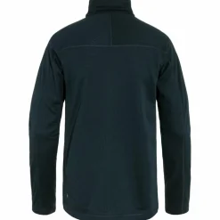 Fjällräven Abisko Lite Fleece Half Zip shirt heren dark navy