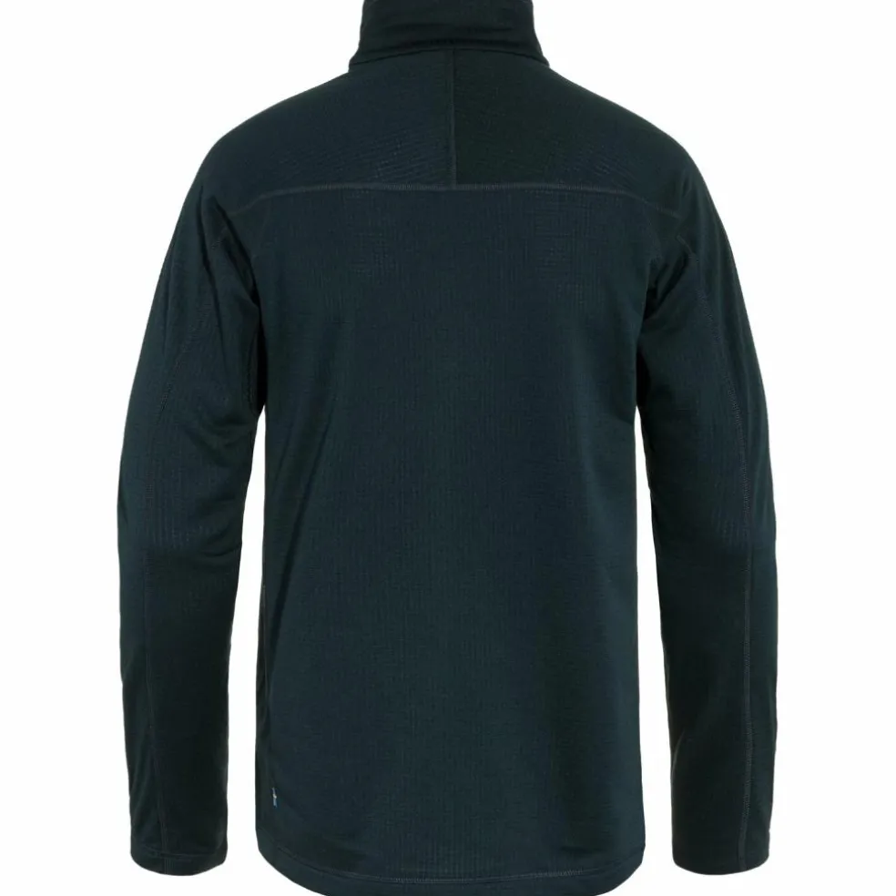 Fjällräven Abisko Lite Fleece Half Zip shirt heren dark navy