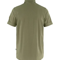 Fjällräven Abisko Trekking SS overhemd heren light olive