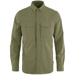 Fjällräven Abisko Trekking LS overhemd heren light olive