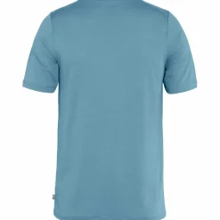 Fjällräven Abisko Wool Logo shirt heren dawn blue