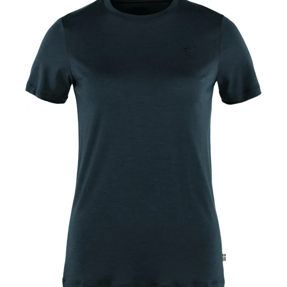 Fjällräven Abisko Wool shirt dames dark navy