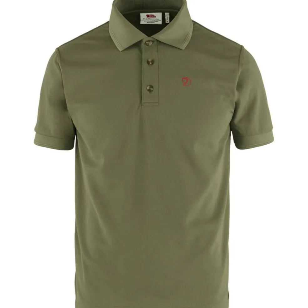 Fjällräven Crowley Piqué polo heren light olive