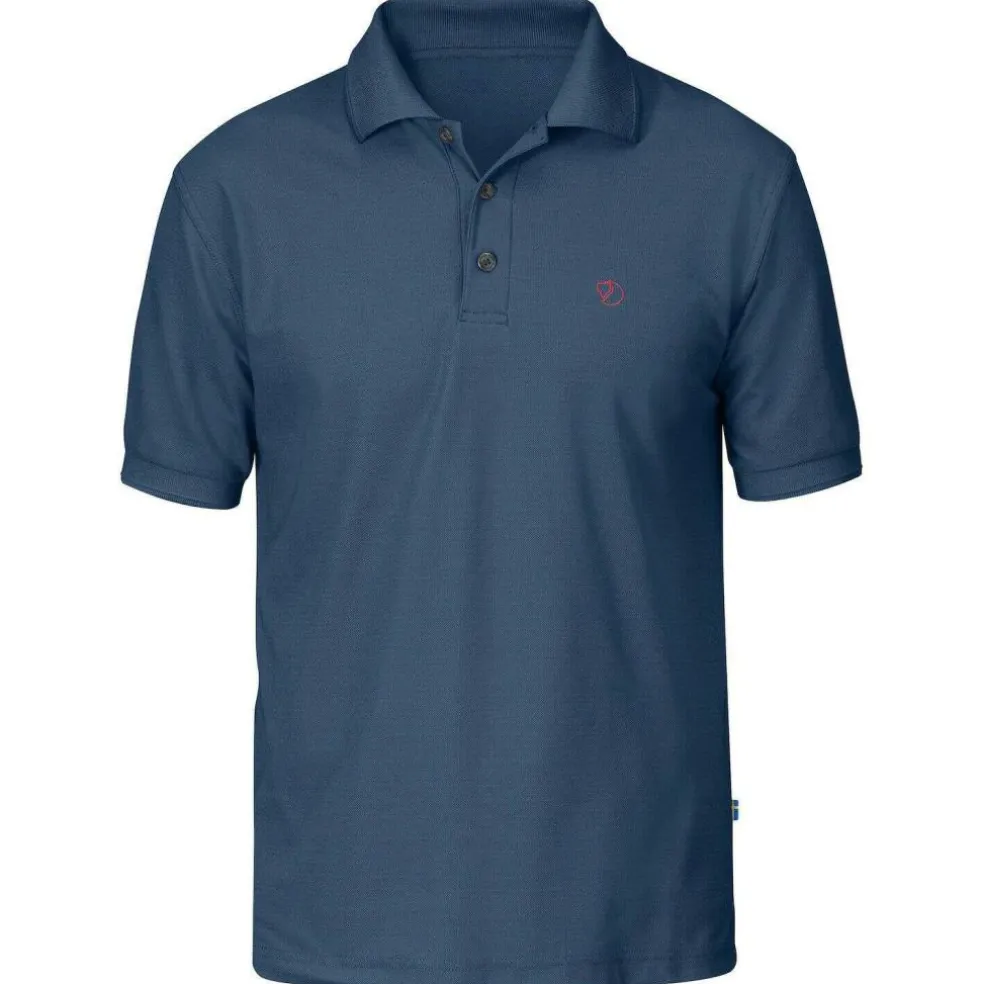 Fjällräven Crowley Piqué polo heren uncle blue