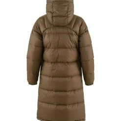 Fjällräven Expedition Long Down parka outdoor jack dames dark oak