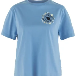 Fjällräven Fjällblomster Logo shirt dames ultramarine