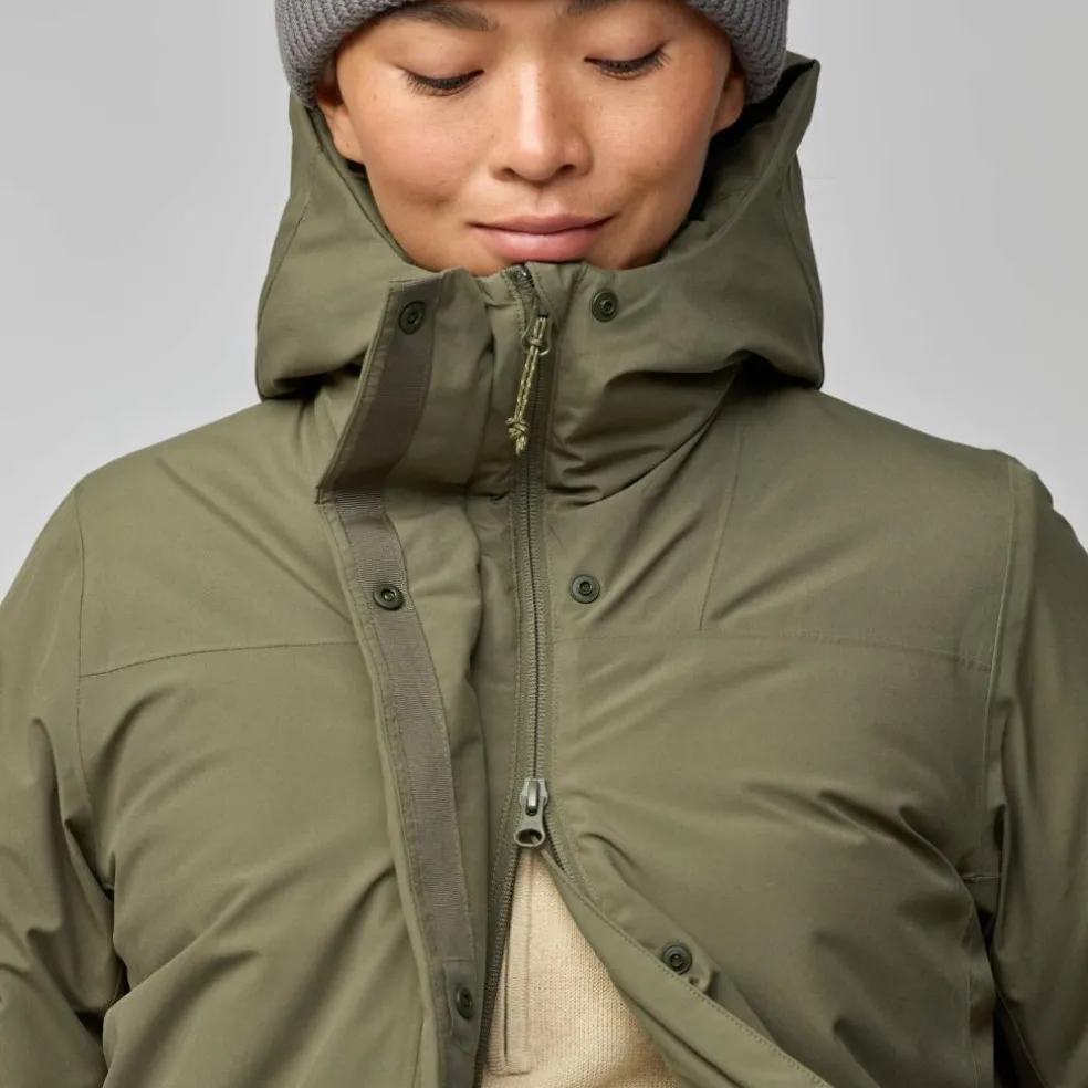 Fjällräven HC Hydratic Padded parka outdoor jack dames laurel green