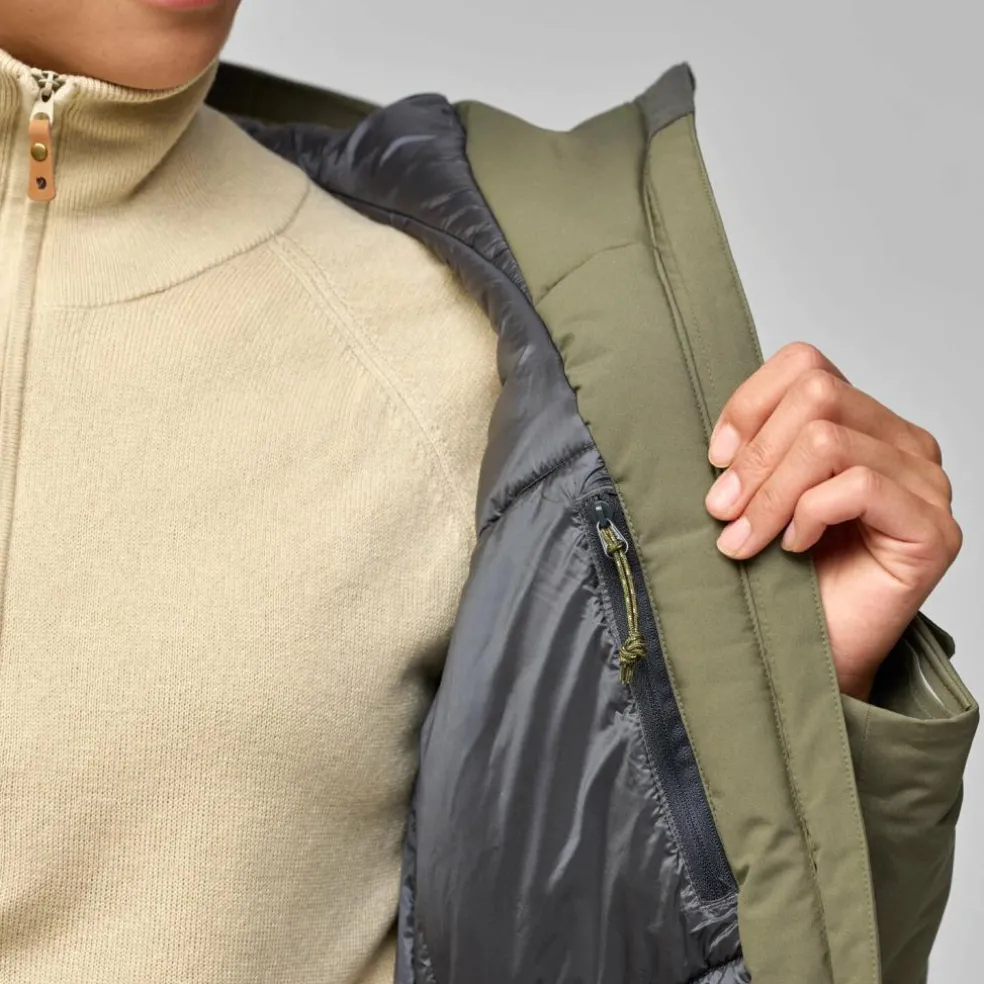 Fjällräven HC Hydratic Padded parka outdoor jack dames laurel green