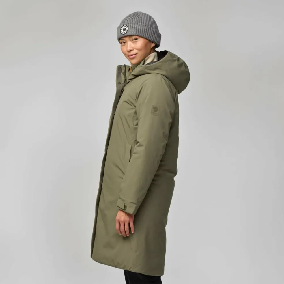 Fjällräven HC Hydratic Padded parka outdoor jack dames laurel green