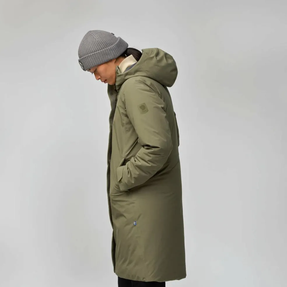 Fjällräven HC Hydratic Padded parka outdoor jack dames laurel green