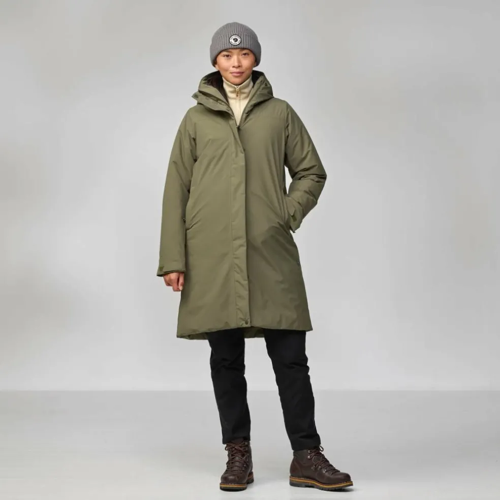 Fjällräven HC Hydratic Padded parka outdoor jack dames laurel green