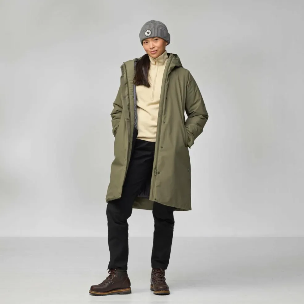 Fjällräven HC Hydratic Padded parka outdoor jack dames laurel green