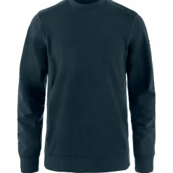 Fjällräven Keb Fleece Crew Neck sweater heren dark navy