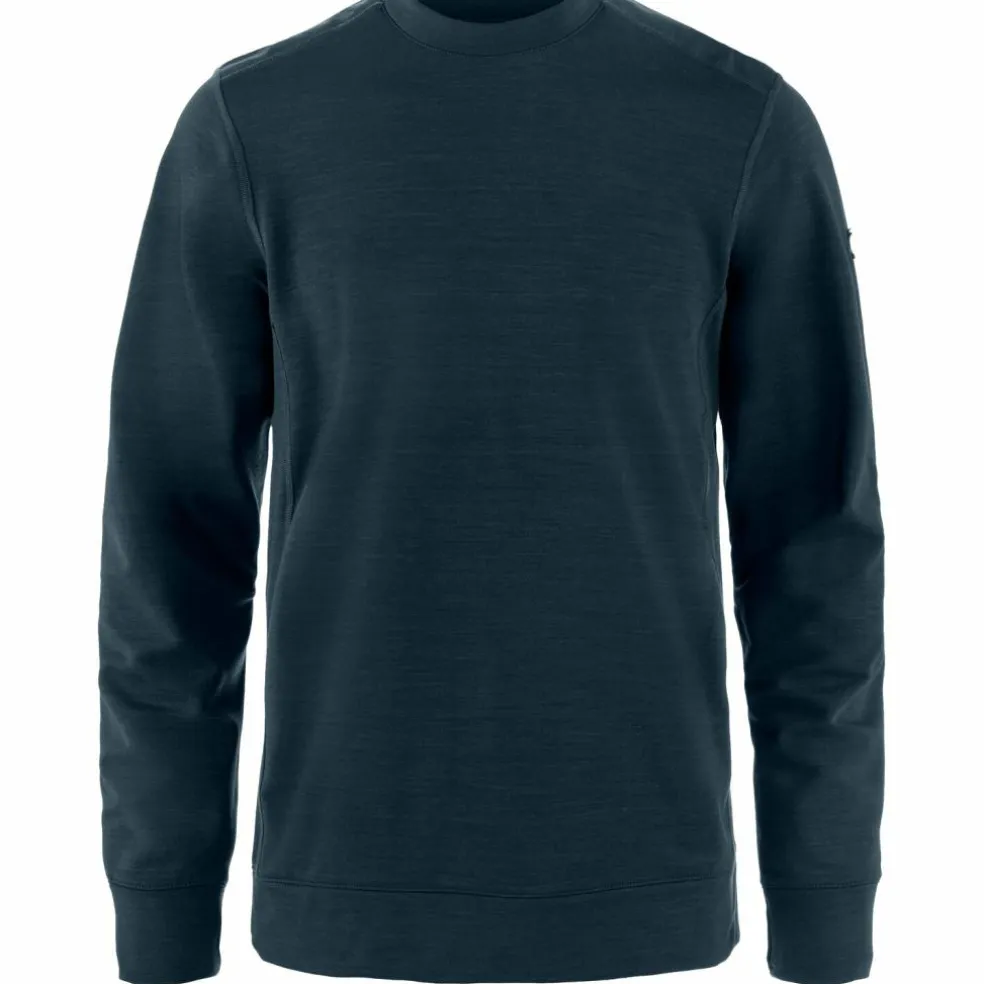 Fjällräven Keb Fleece Crew Neck sweater heren dark navy