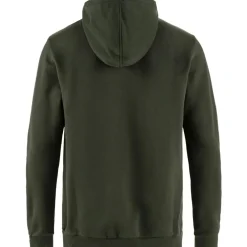 Fjällräven Logo hoodie heren deep forest