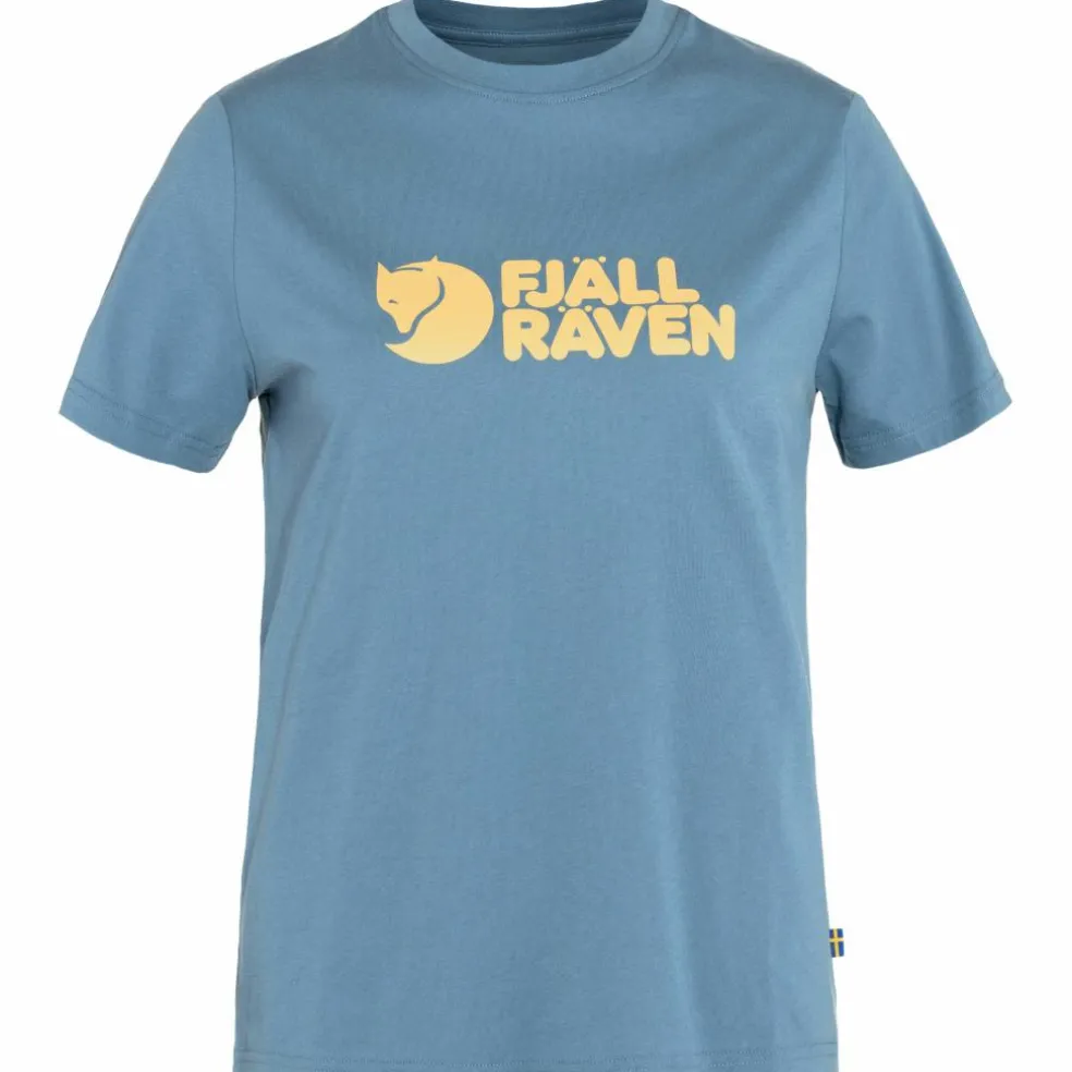 Fjällräven Logo shirt dames dawn blue