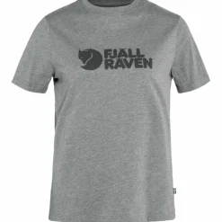 Fjällräven Logo shirt dames grey melange
