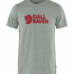 Fjällräven Logo shirt heren grey melange
