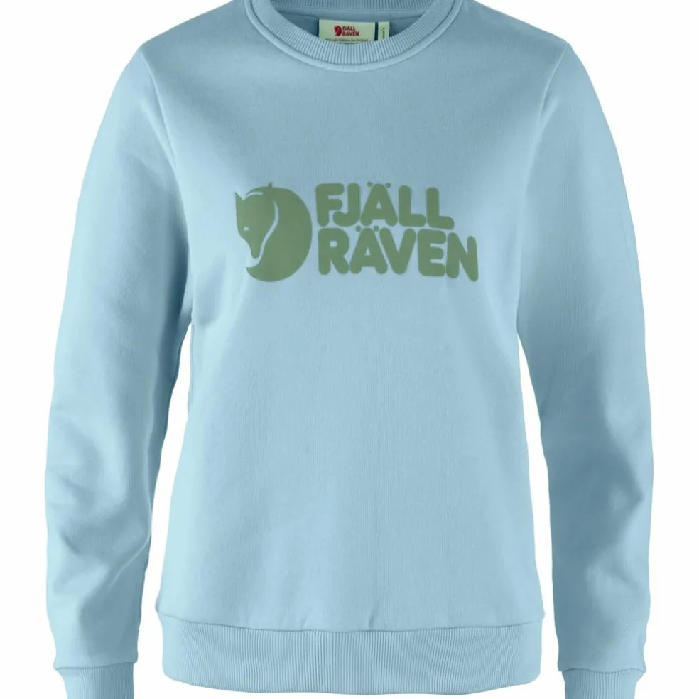 Fjällräven Logo sweater dames breeze blue patina green