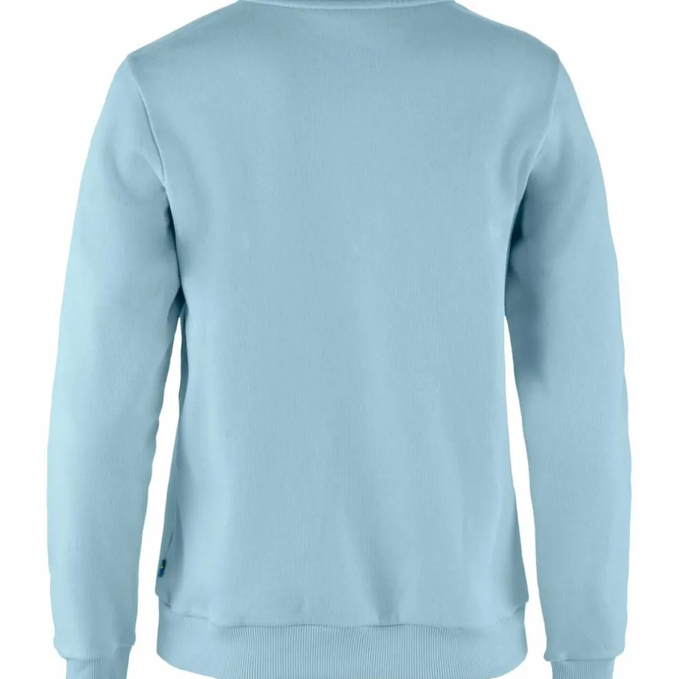 Fjällräven Logo sweater dames breeze blue patina green