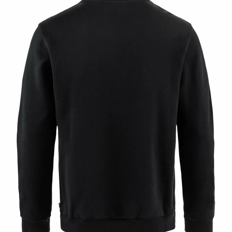 Fjällräven Logo sweater heren black