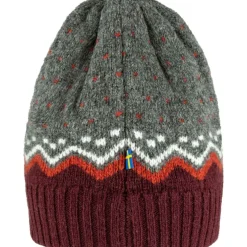 Fjällräven Ovik Knit muts dark garmet