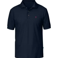 Fjällräven Piqué polo heren blue black