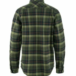 Fjällräven Singi Heavy Flannel overhemd heren black deep  forest