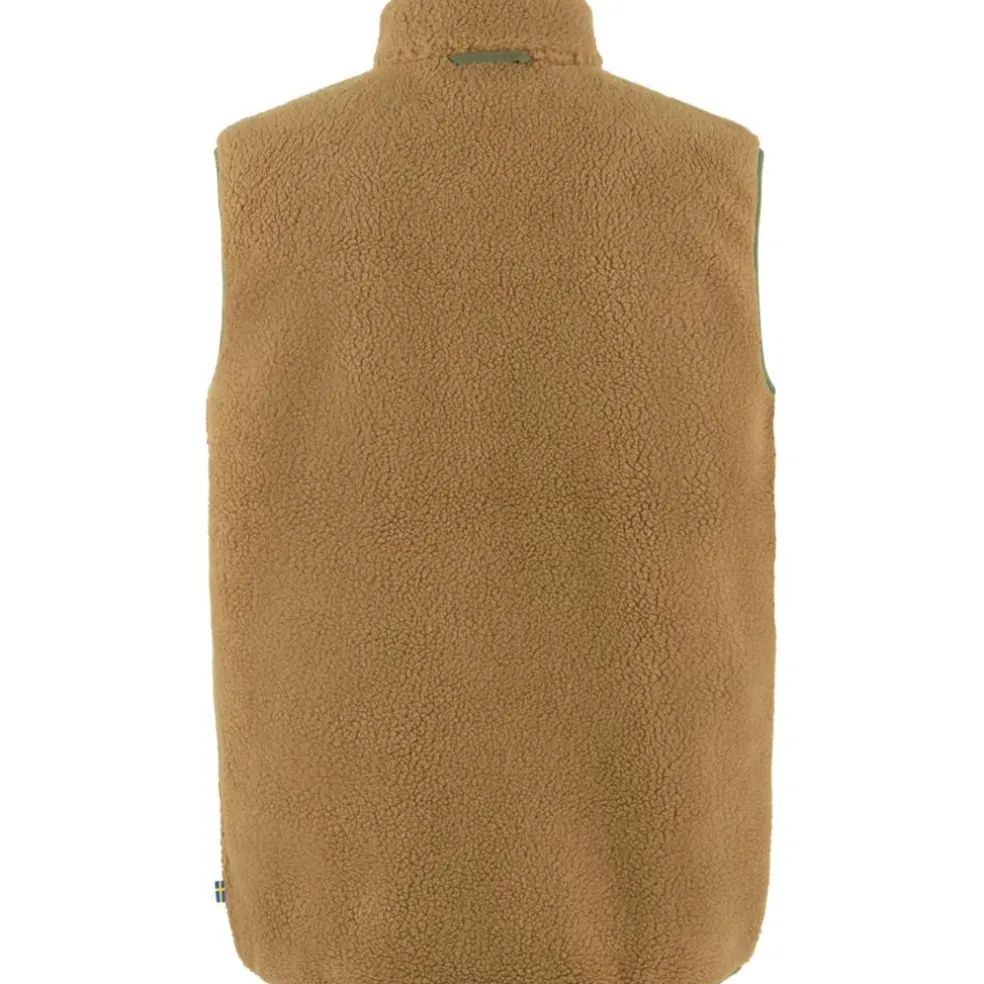 Fjällräven Vardag Pile bodywarmer heren buckwheat brown laurel green