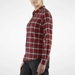 Fjällräven Övik Flannel blouse dames deep red