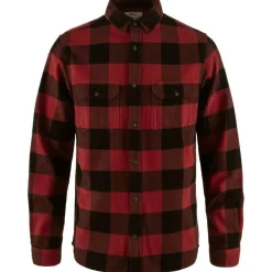 Fjällräven Övik Heavy Flannel overhemd heren red black