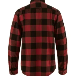 Fjällräven Övik Heavy Flannel overhemd heren red black