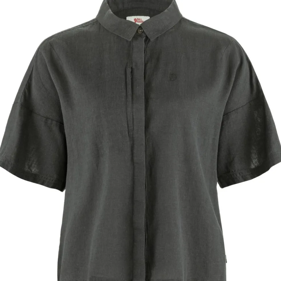 Fjällräven Övik Hemp blouse dames dark grey