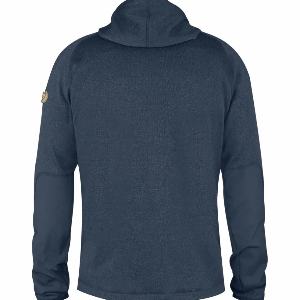Fjällräven Övik Hoodie fleece vest heren navy