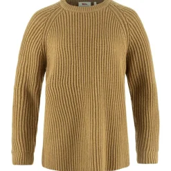 Fjällräven Övik Rib sweater dames buckwheat brown