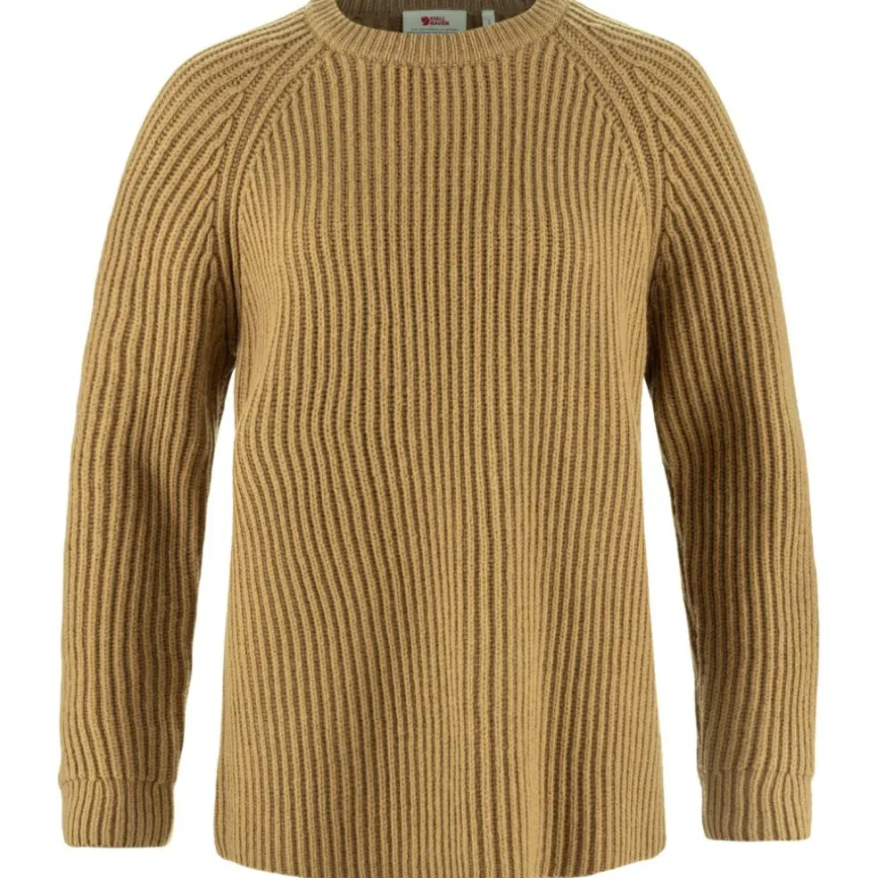 Fjällräven Övik Rib sweater dames buckwheat brown