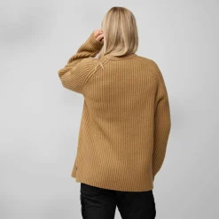 Fjällräven Övik Rib sweater dames buckwheat brown