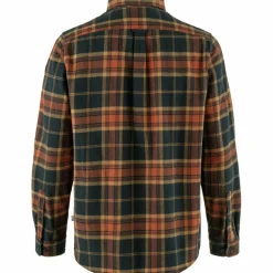 Fjällräven Övik Twill overhemd heren autumn leaf dark navy