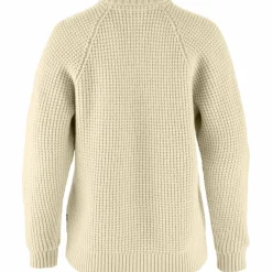 Fjällräven Övik Waffle Knit sweater dames light beige