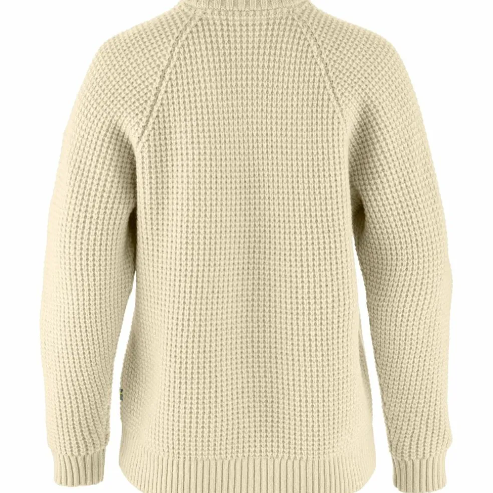 Fjällräven Övik Waffle Knit sweater dames light beige