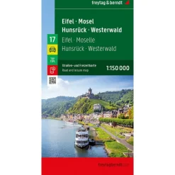 Freytag & Berndt  Eifel Moezel Hunsrück Westerwald vrijetijds- en  wegenkaart