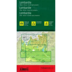 Freytag & Berndt  Lombardije Milaan Brescia Italiaanse Meren  vrijetijds- en wegenkaart
