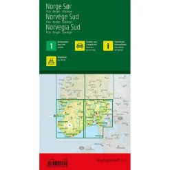 Freytag & Berndt  Zuid-Noorwegen Oslo Bergen Stavanger vrijetijds-  en wegenkaart