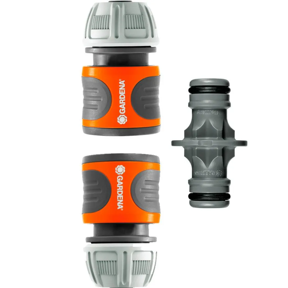 Gardena Koppelingen set 13 - 15 mm oranje zwart