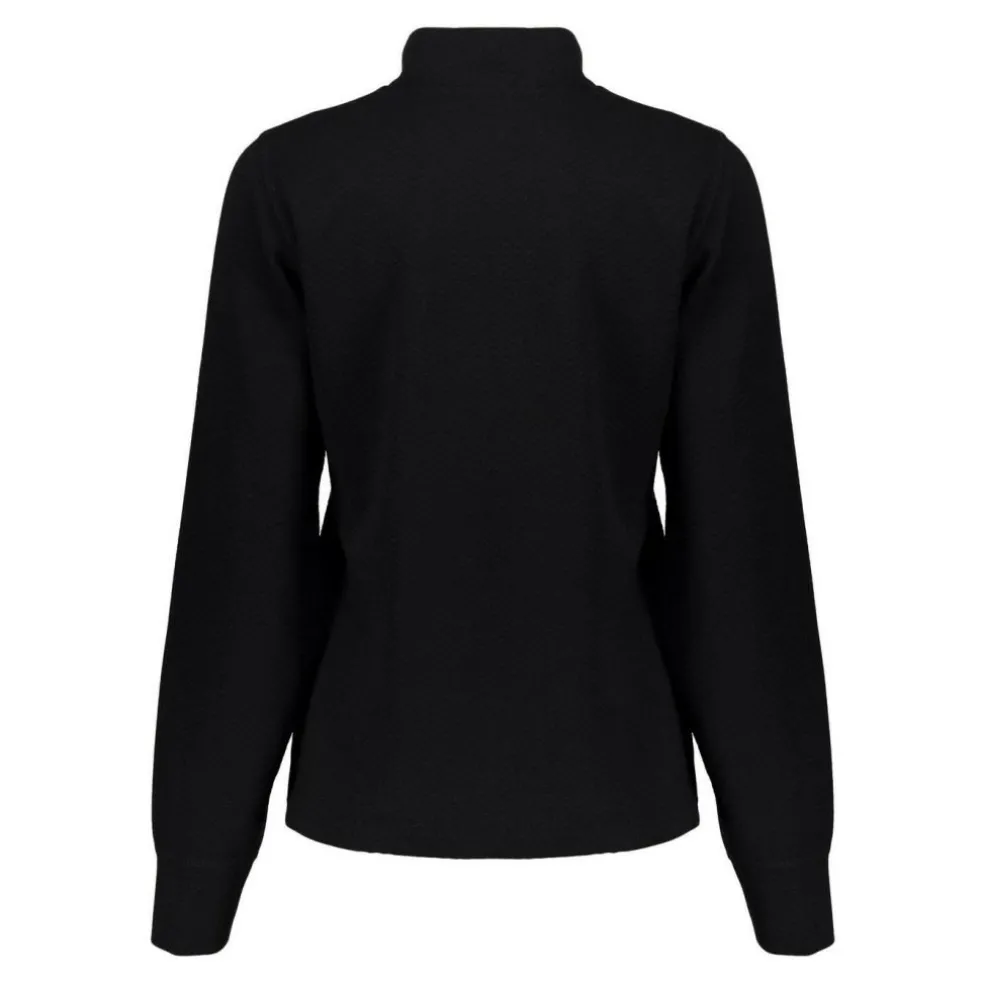 Geisha 42550-21 Solid Jacquard sweater dames black