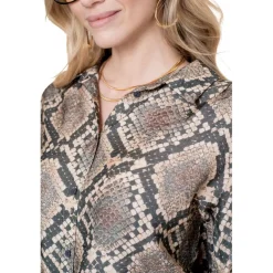 Geisha blouse dames black sand