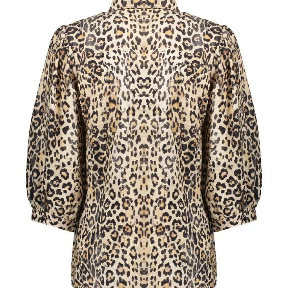 Geisha blouse dames sand black