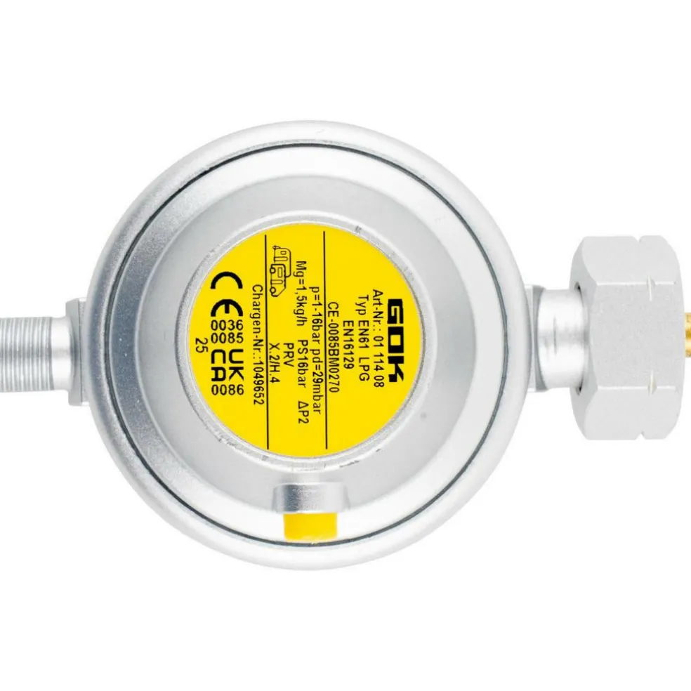 GOK Gasdrukregelaar universeel 30 mbar met afblaasbeveiling