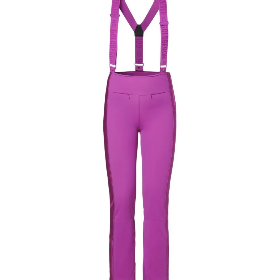 Goldbergh HIGH END softshell salopette skibroek dames viola